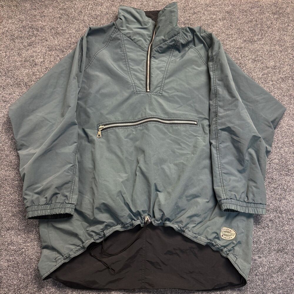 Vintage SIMS Snowboard 90s Reversible Jacket 1/4 Zip Oversized Mens Sz XL